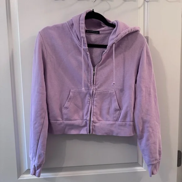 Brandy Melville Lilac Crystal Hoodie - Picture 4 of 6